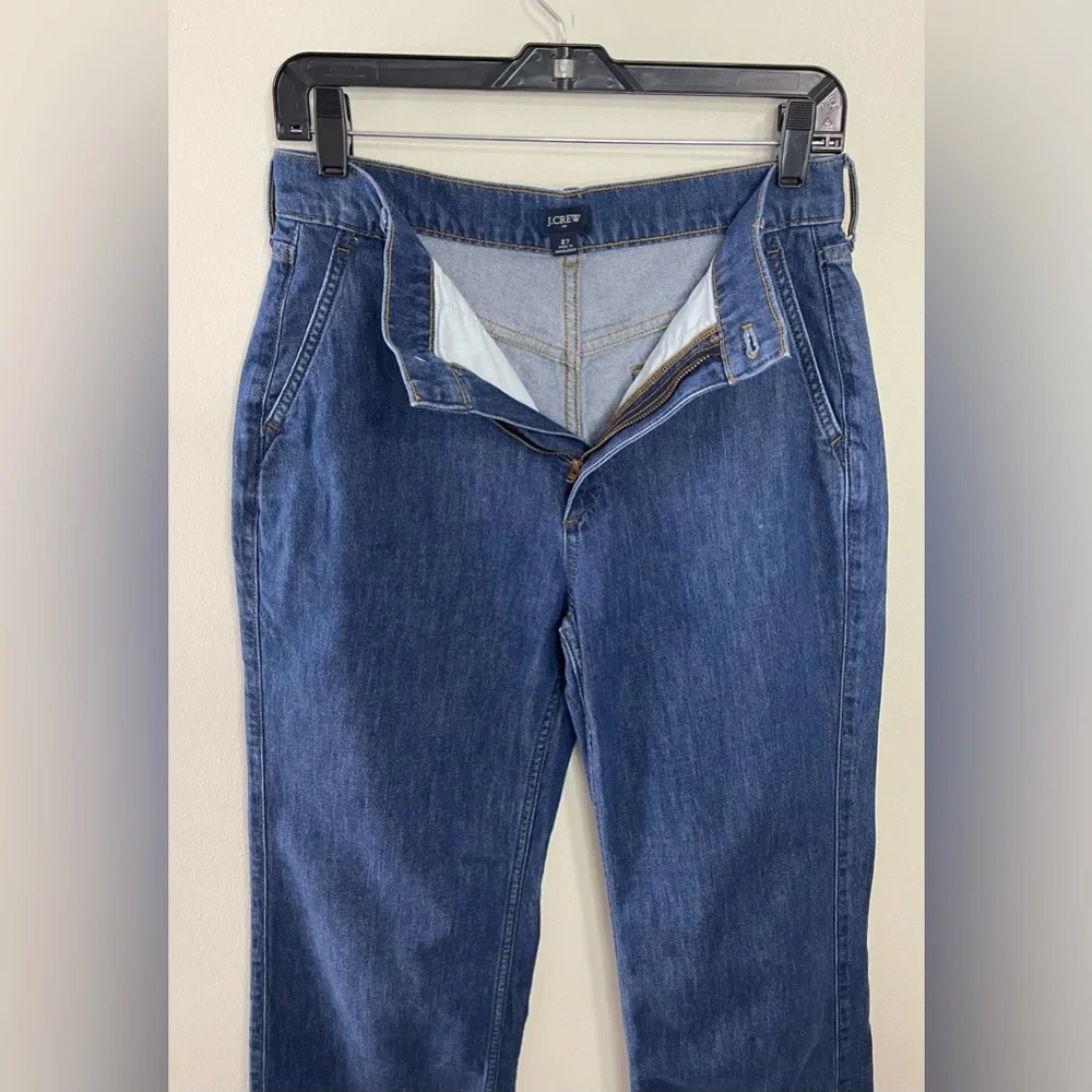 J.Crew Wide Leg Denim Trousers Jean Pant Size 27